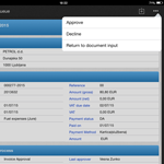 IMiS DMS Mobile Client displaing Document Actions