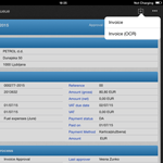 IMiS DMS Mobile Client showing archived content