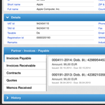 IMiS DMS Mobile Client showing embedded views